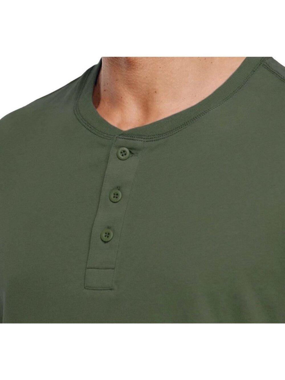NWOT Gap Men's XL Green Henley Short Sleeve T-Shirt - Picture 3 of 10